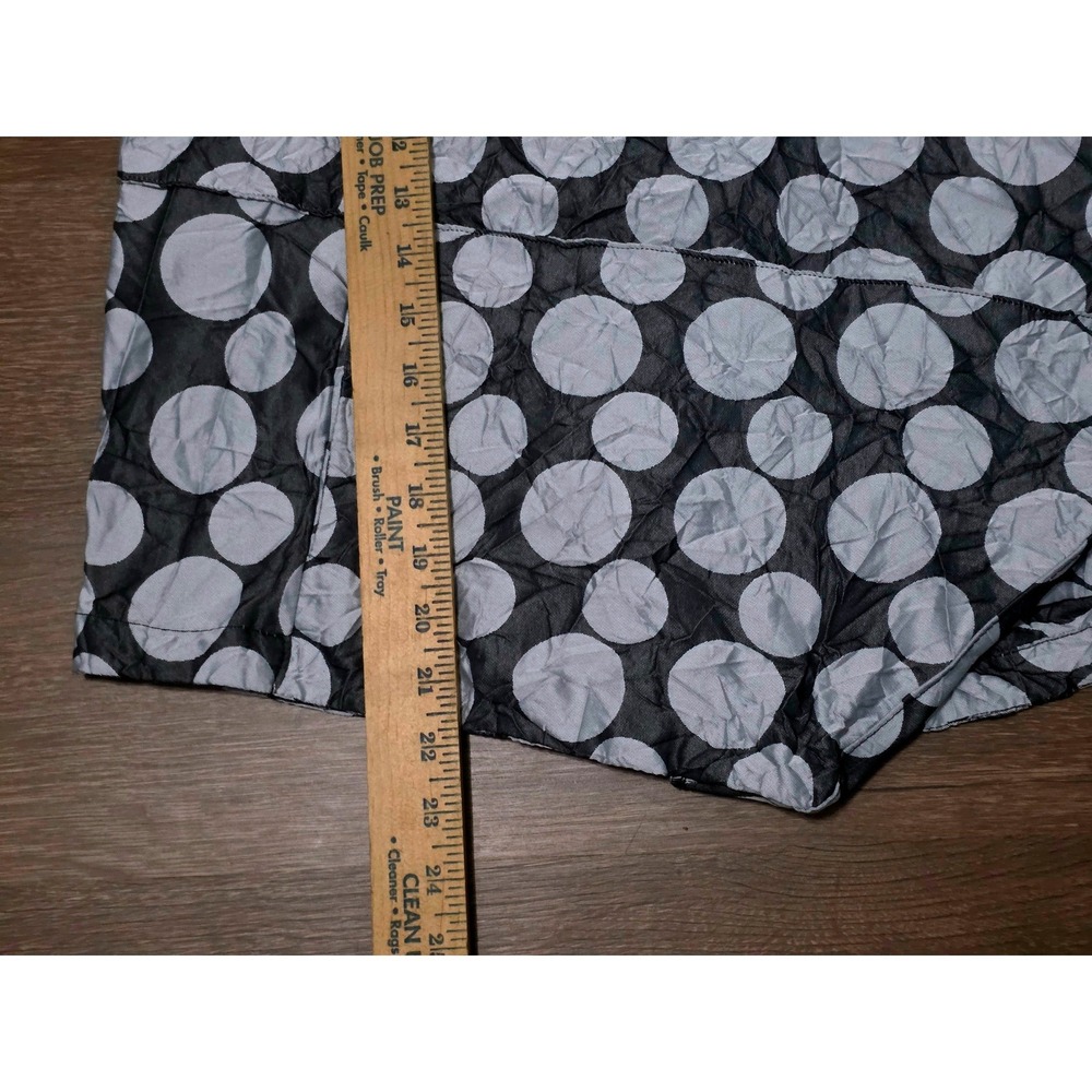 Sleeveless Polka Dot Asymmetrical Vest - Black & White - Picture 9 of 12
